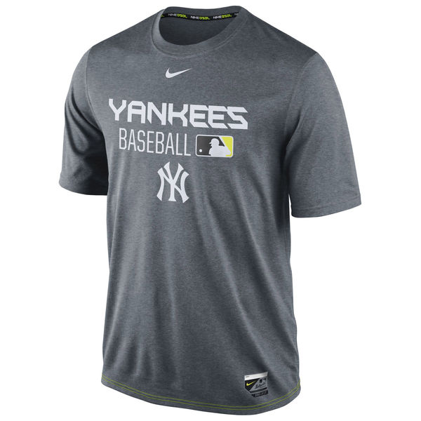 MLB Men New York Yankees Nike Legend Team Issue Performance TShirt Charcoal